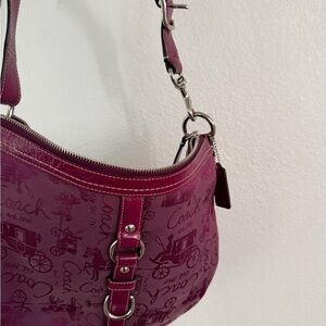 Coach Burgundy Shoulder Bag